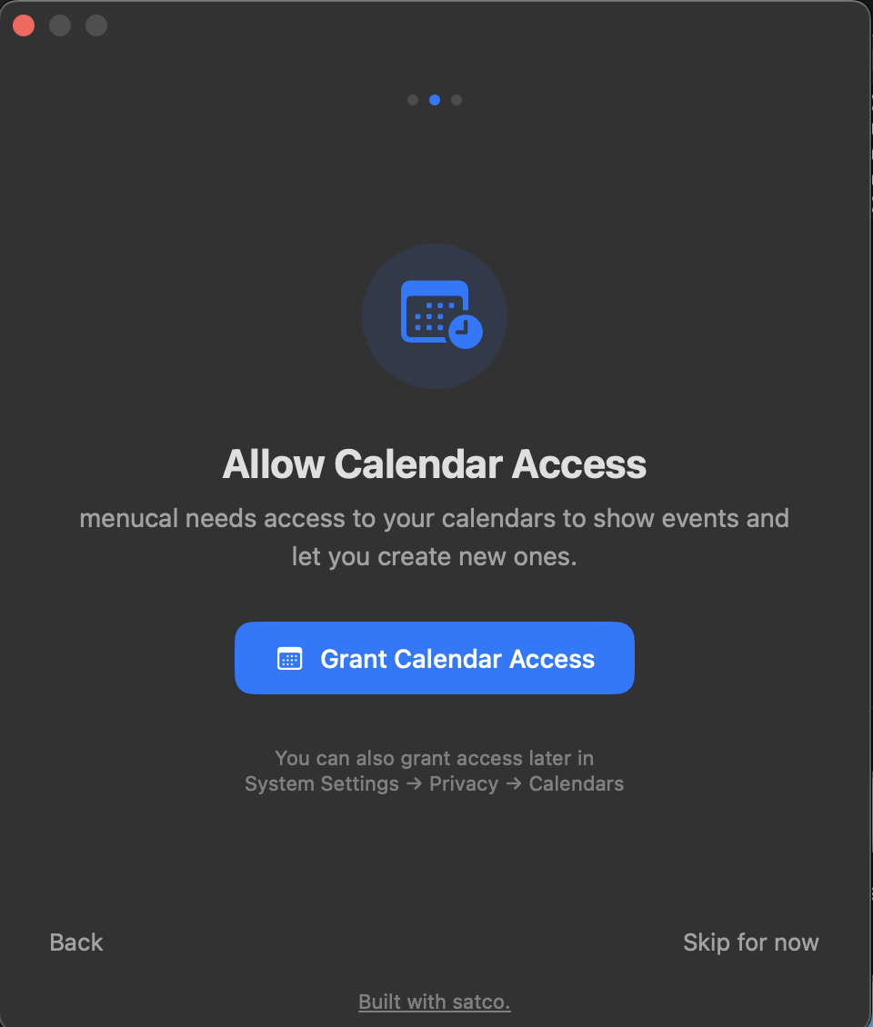 Calendar access