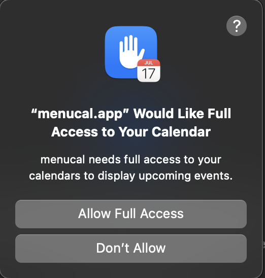 Access modal