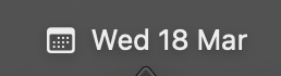 Menu bar icon